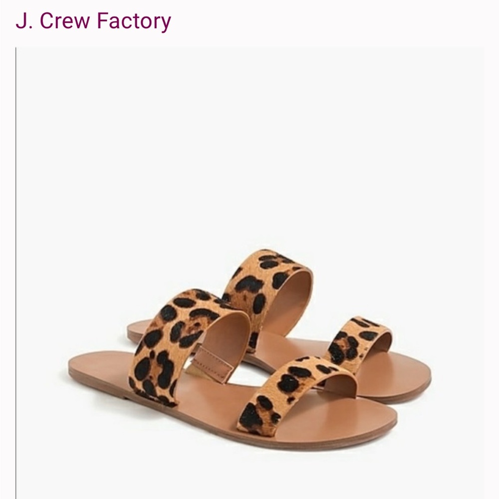 J. Crew Factory Leopard Print Sandals
